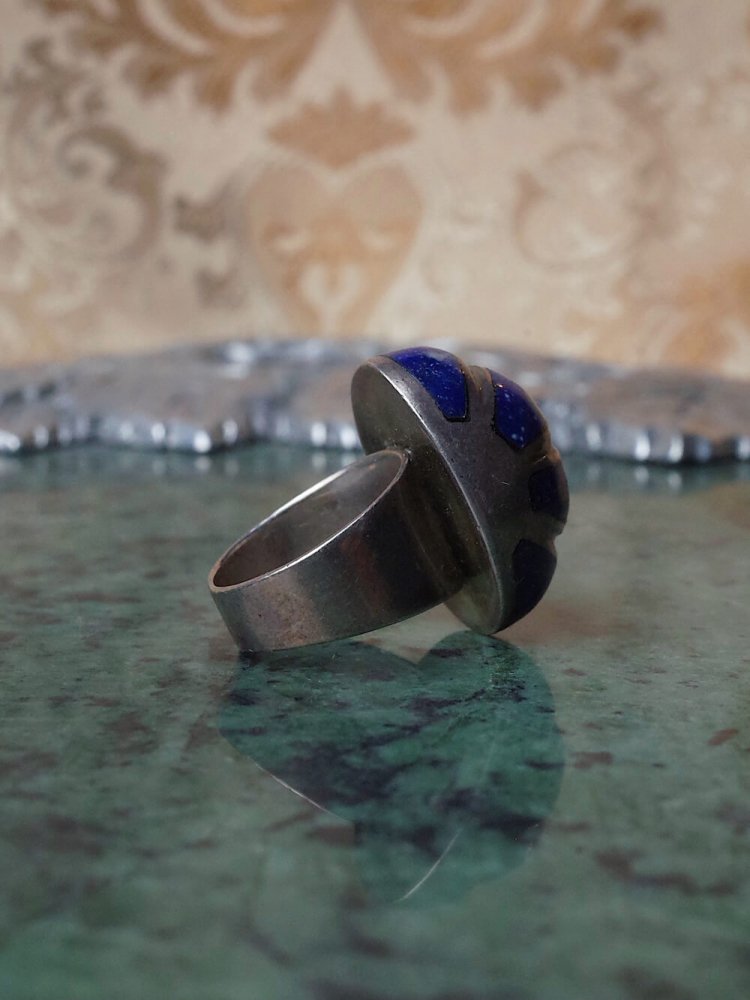 Vintage ラピスラズリ Silver Ring シルバー 12号 - アクセサリー