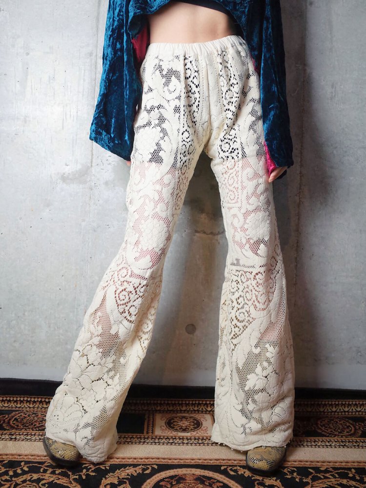 Vintage Lace Rebuild Flare Pants