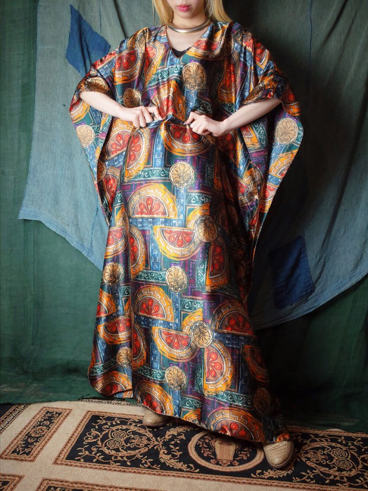 Exotic Arabesque Kaftan Dress