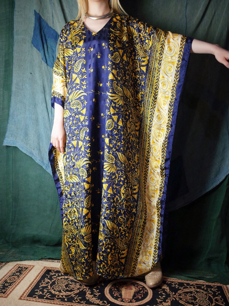 Scarf Arabesque Kaftan Dress