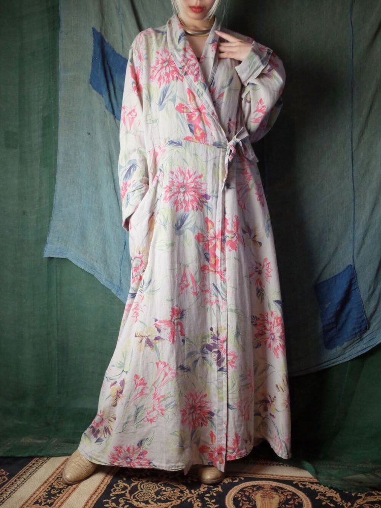 FLAX Flower Linen Gown Dress