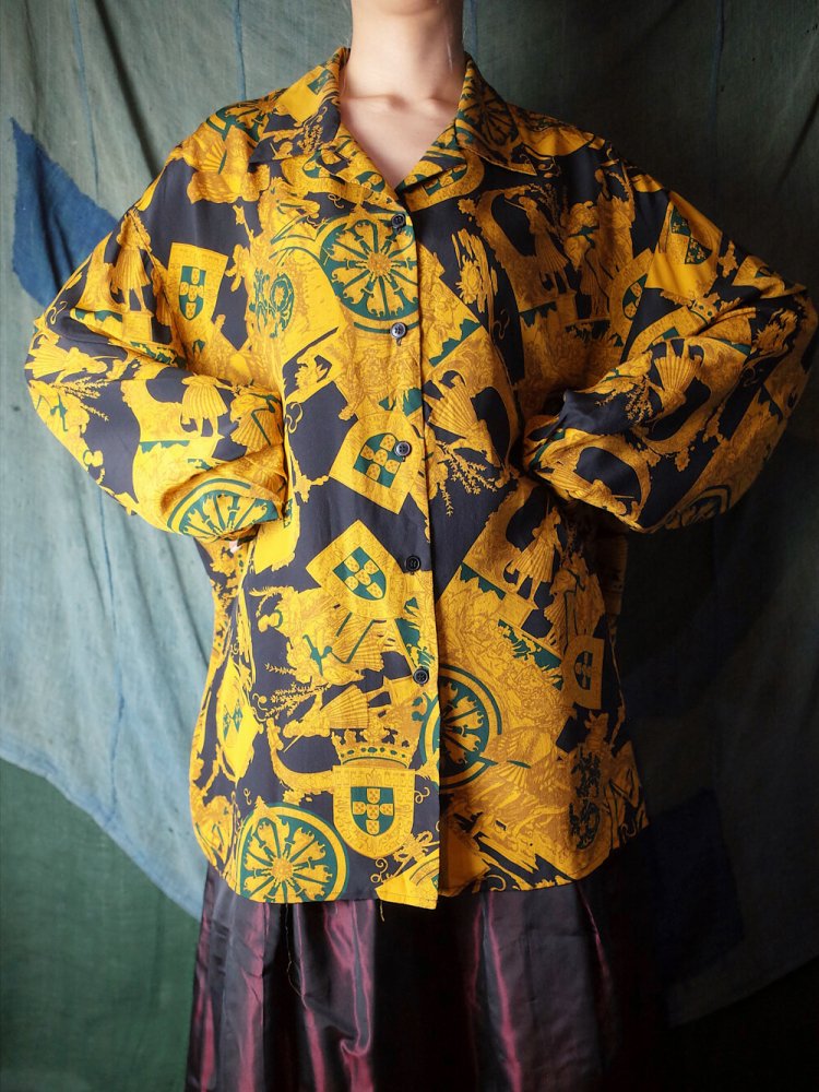 Roma Pattern Silk Shirt