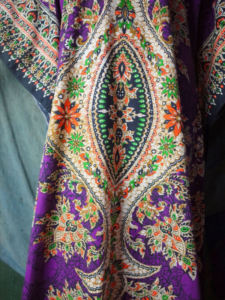 c.1970s Thailand Batik Dress