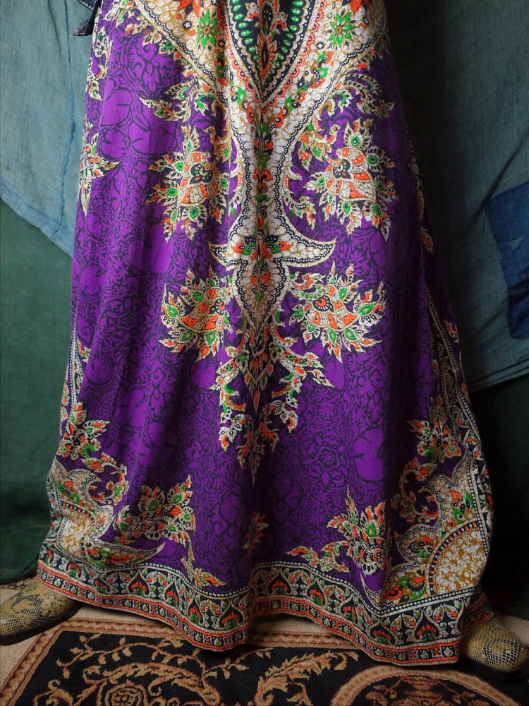 c.1970s Thailand Batik Dress