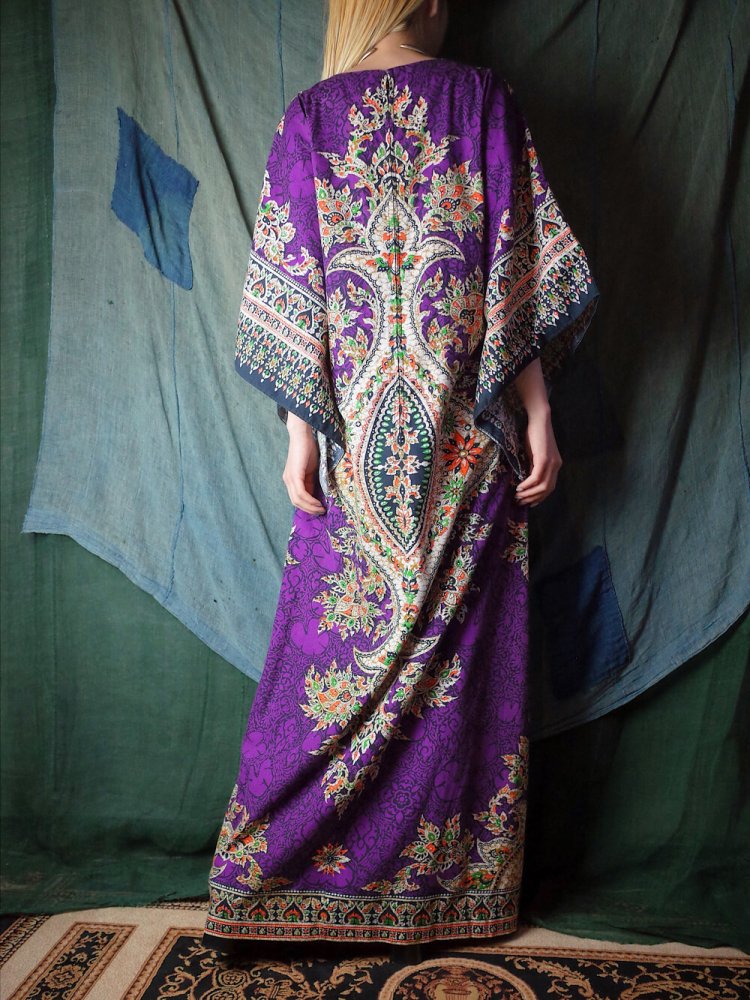 c.1970s Thailand Batik Dress