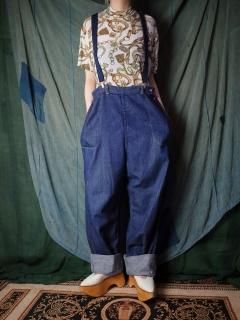 50s Vintage Denim Ranch Pants ランチパンツ 50's LEVI'S SHORT HORN DENIM RANCH PANTS 50年代 リーバイス