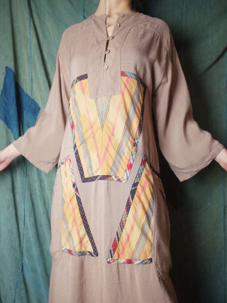 KOOS VAN DEN AKKER Patchwork Rayon Dress