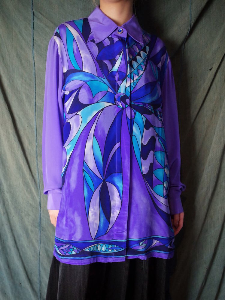 Psychedelic Art Silk Shirt