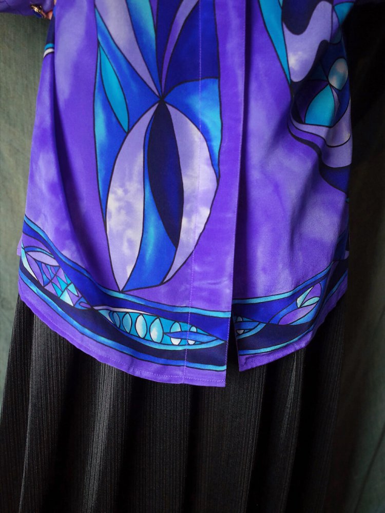 Psychedelic Art Silk Shirt