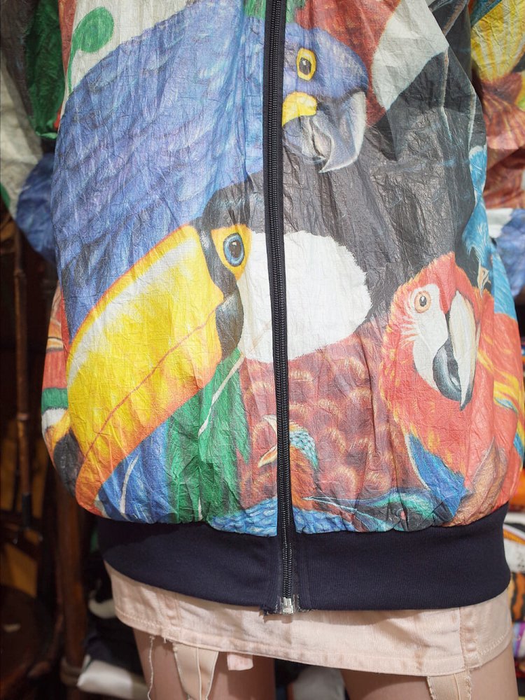 Crazy Many Bird Paper Blouson