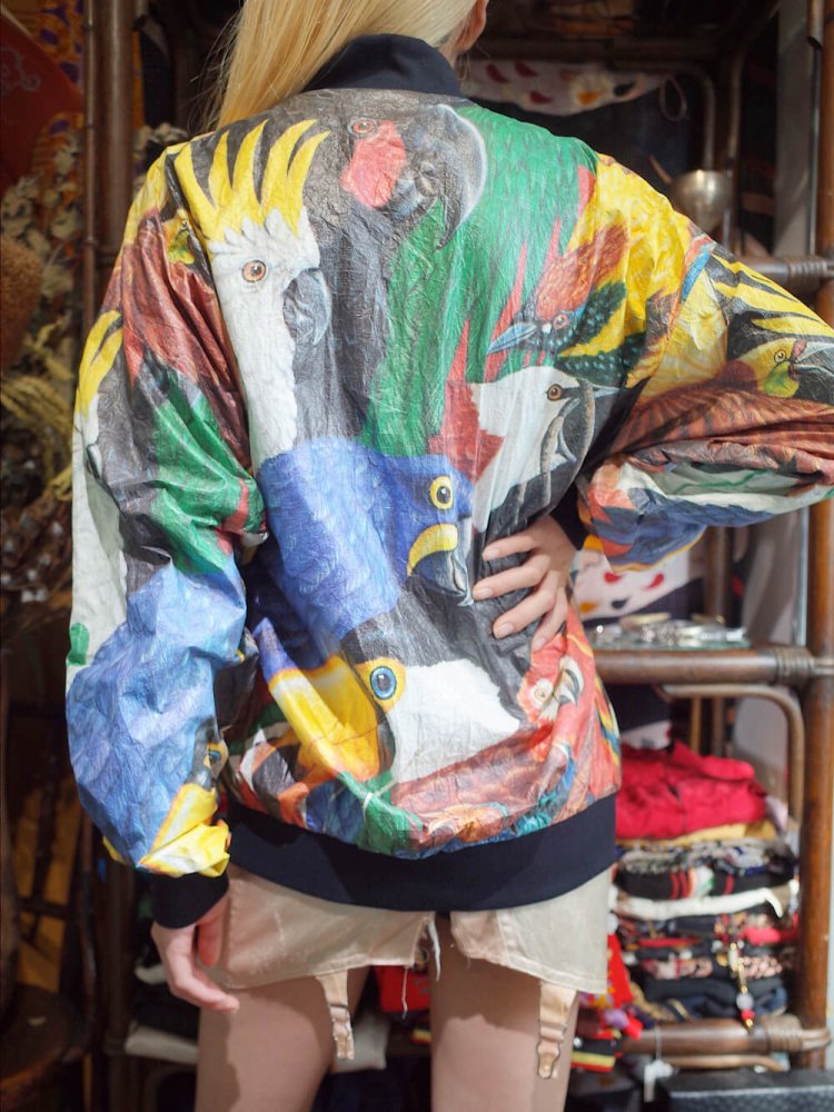 Crazy Many Bird Paper Blouson