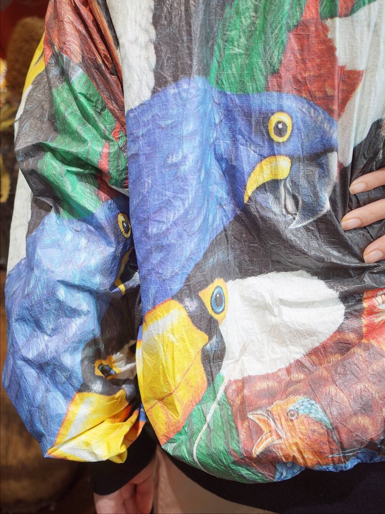 Crazy Many Bird Paper Blouson