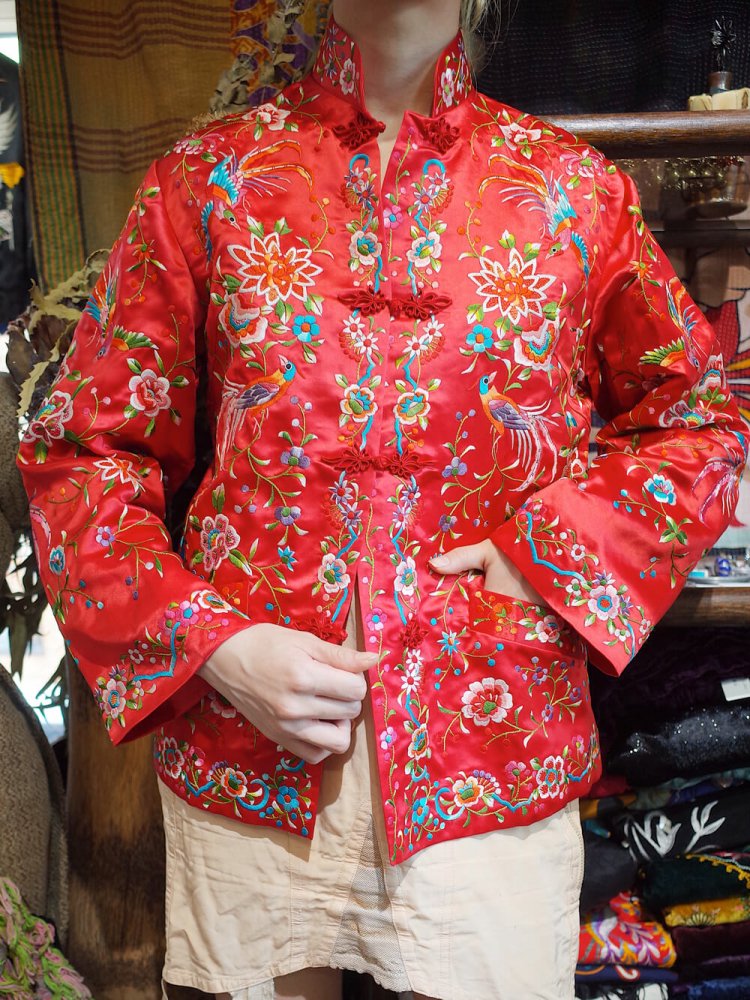 Full Embroidery Silk China Jacket