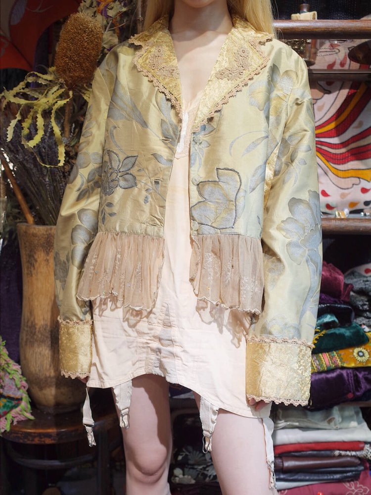 Lace Flower Silk Jacket