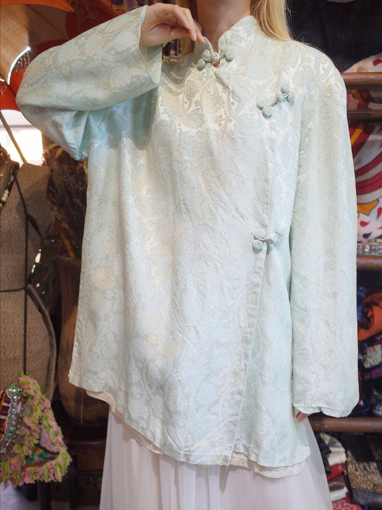 c.1960s Art Nouveau Jacquard China Jacket