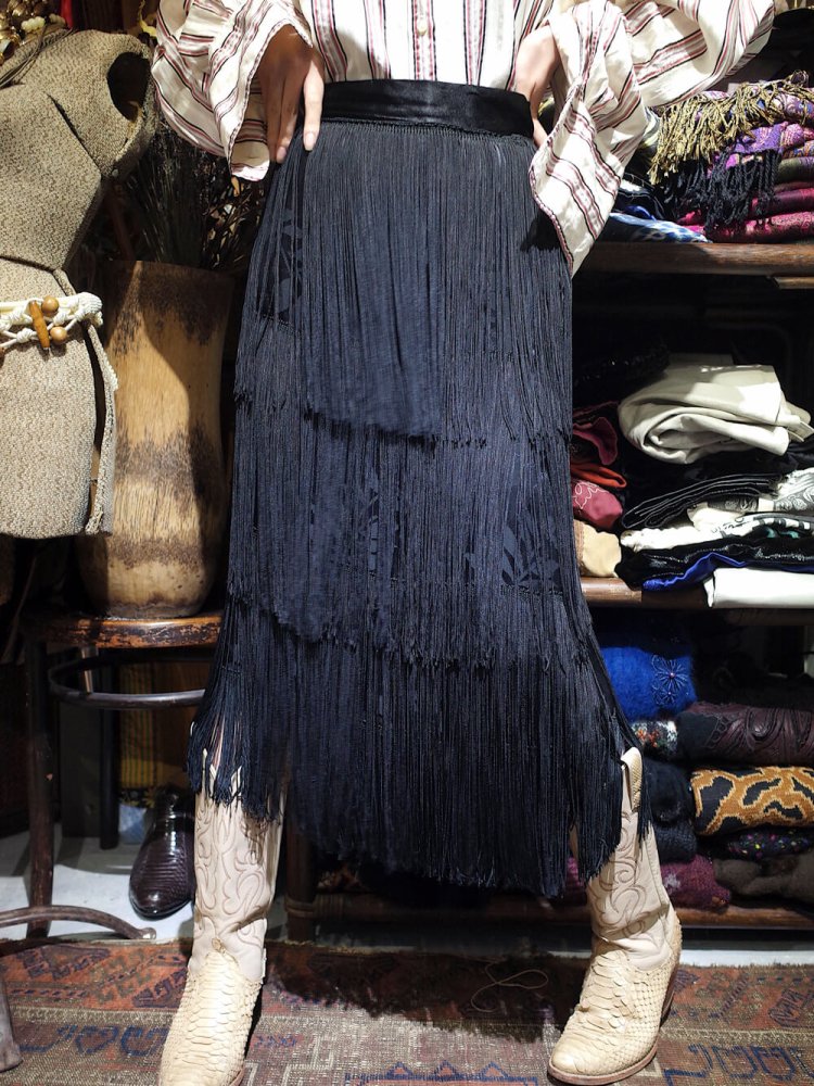 c.1950s Fringe Skirt