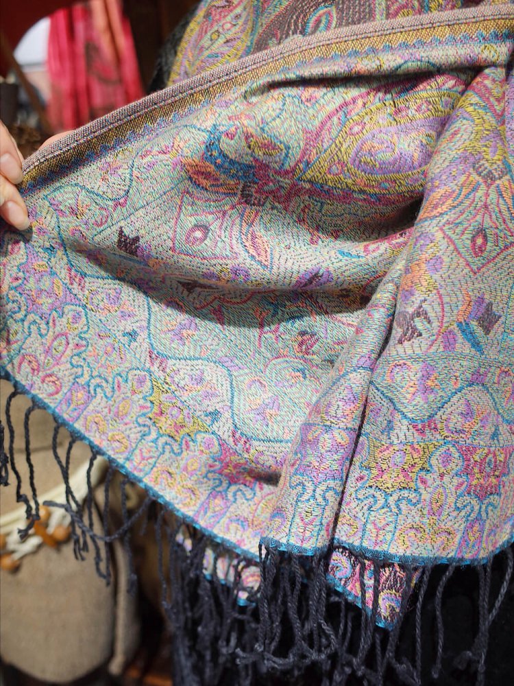 Vintage Ƚ Stole Psychedelic Paisley