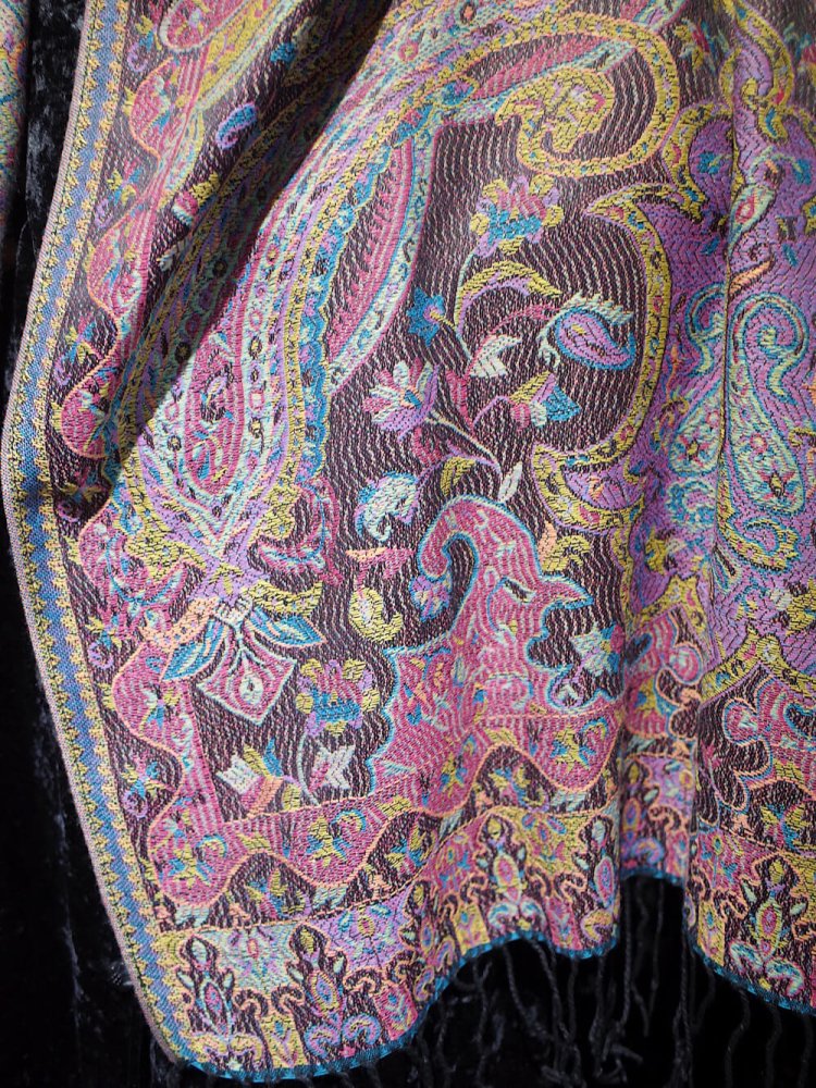 Vintage Ƚ Stole Psychedelic Paisley