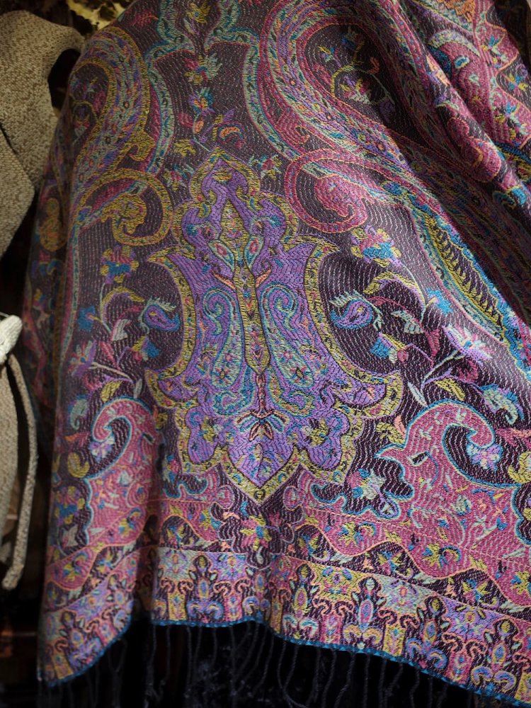 Vintage Ƚ Stole Psychedelic Paisley