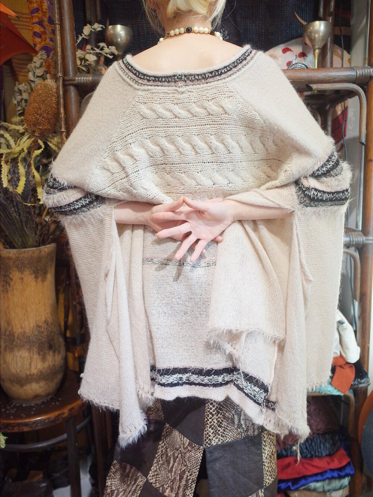 Wide & Slit Sleeve Mohair Knit Sweater