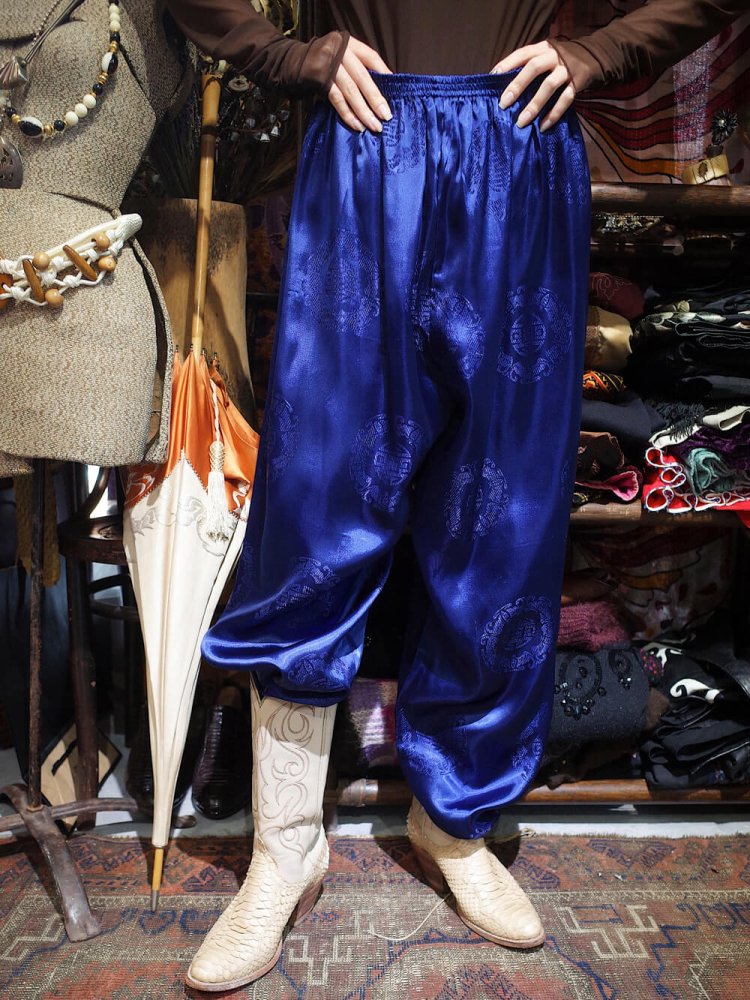 Deep Navy China Wide Pants