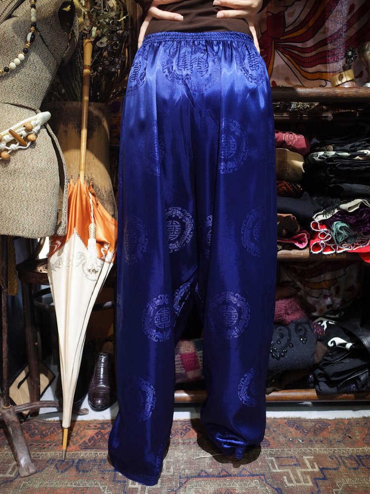 Deep Navy China Wide Pants