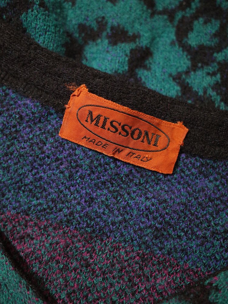 ヴィンテージ “MISSONI ミッソーニ” 花柄 ショートニットトップス