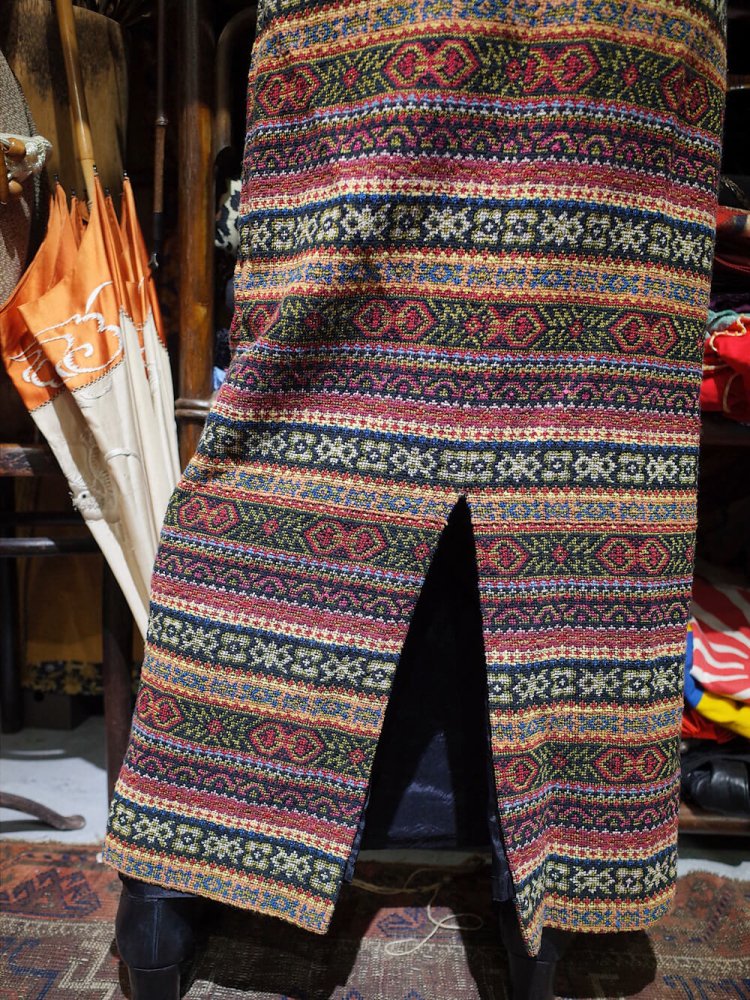 c.1960~70s Primitive Gobelin Skirt