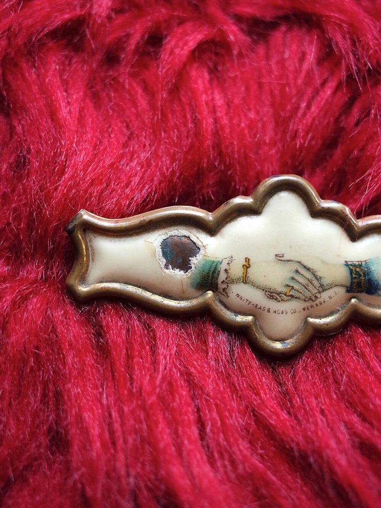 Early1900s Antique Brooch Odd Fellows / Shake Hands