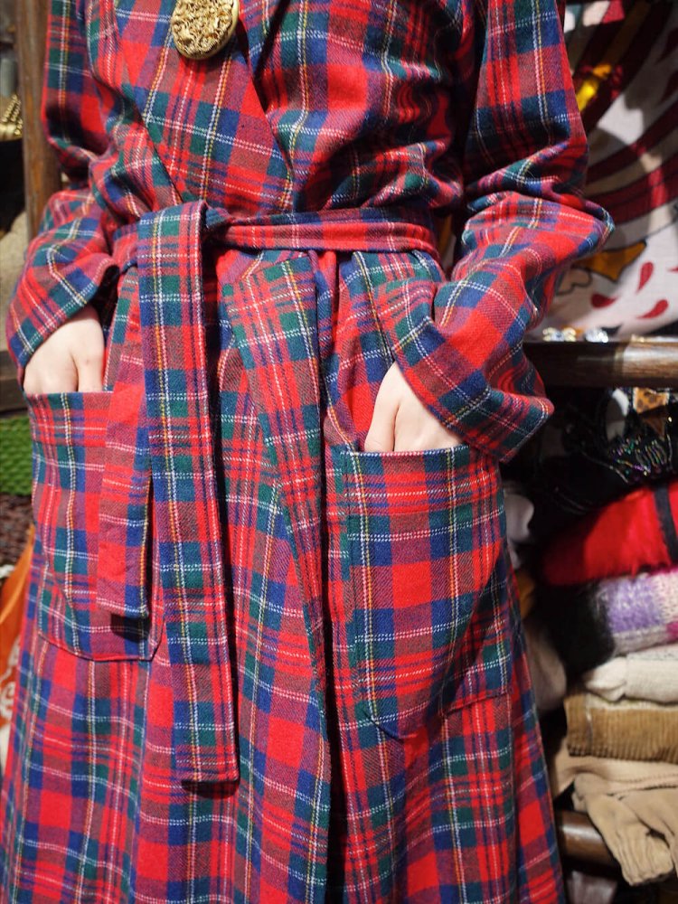 PENDLETON Plaid Wool Long Gown