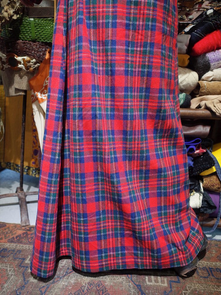 PENDLETON Plaid Wool Long Gown