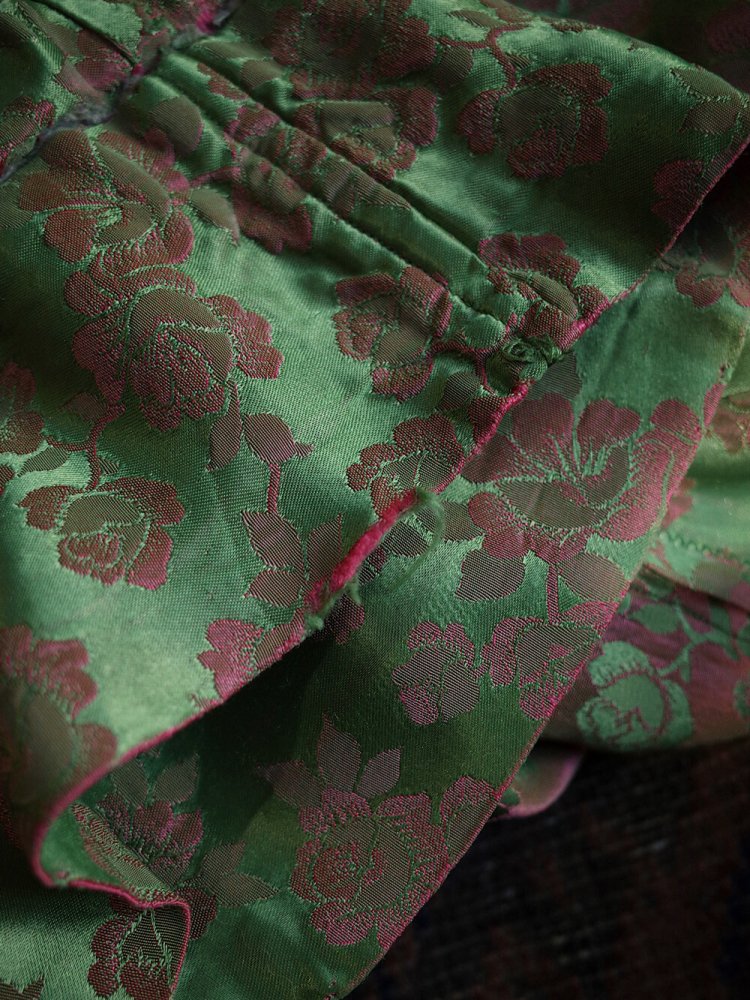 c.1950s Jacquard Rayon Satin Jacket