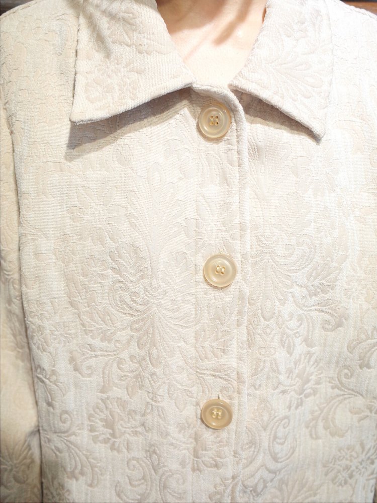 Ivory Arabesque Jacquard Jacket