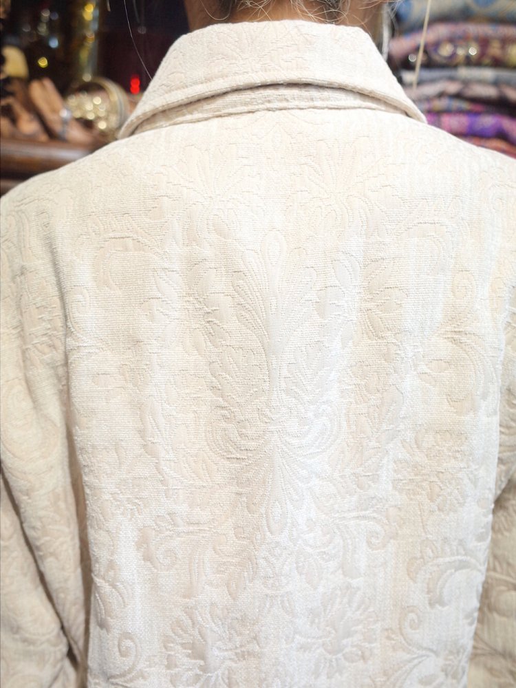 Ivory Arabesque Jacquard Jacket