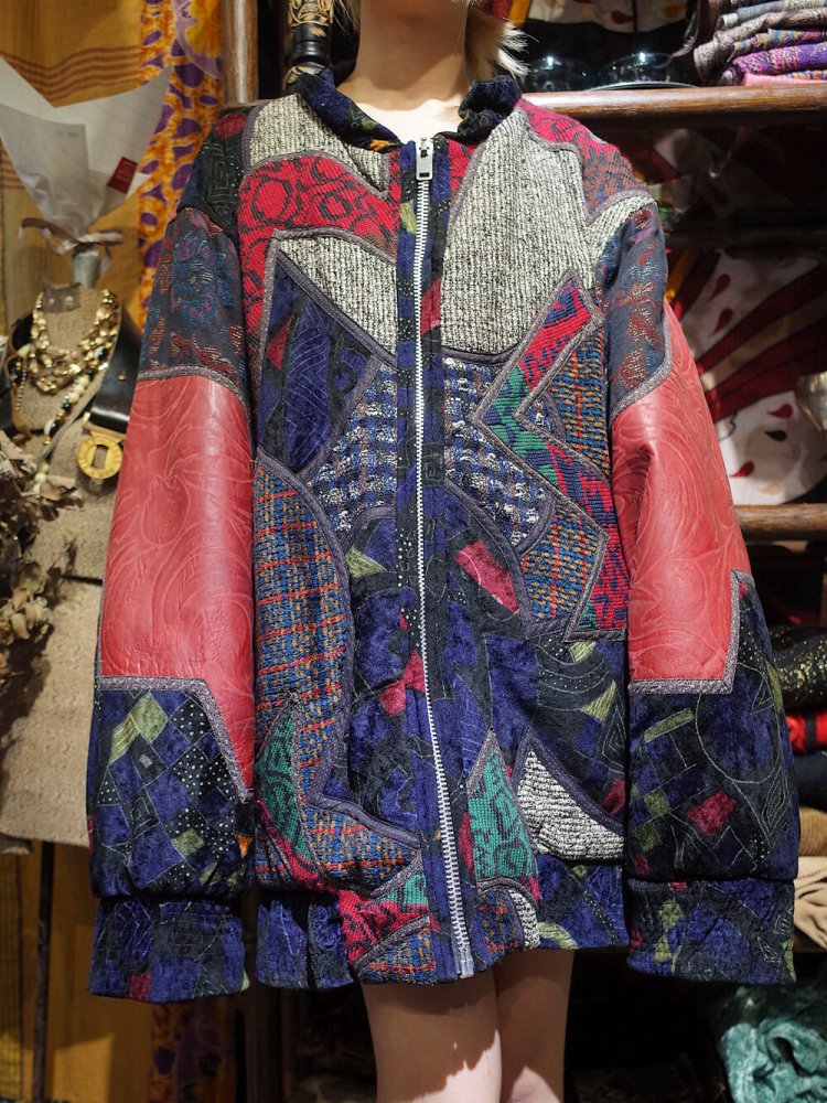 c.1980s "KOOS VAN DEN AKKER" Crazy Patchwork Jacket