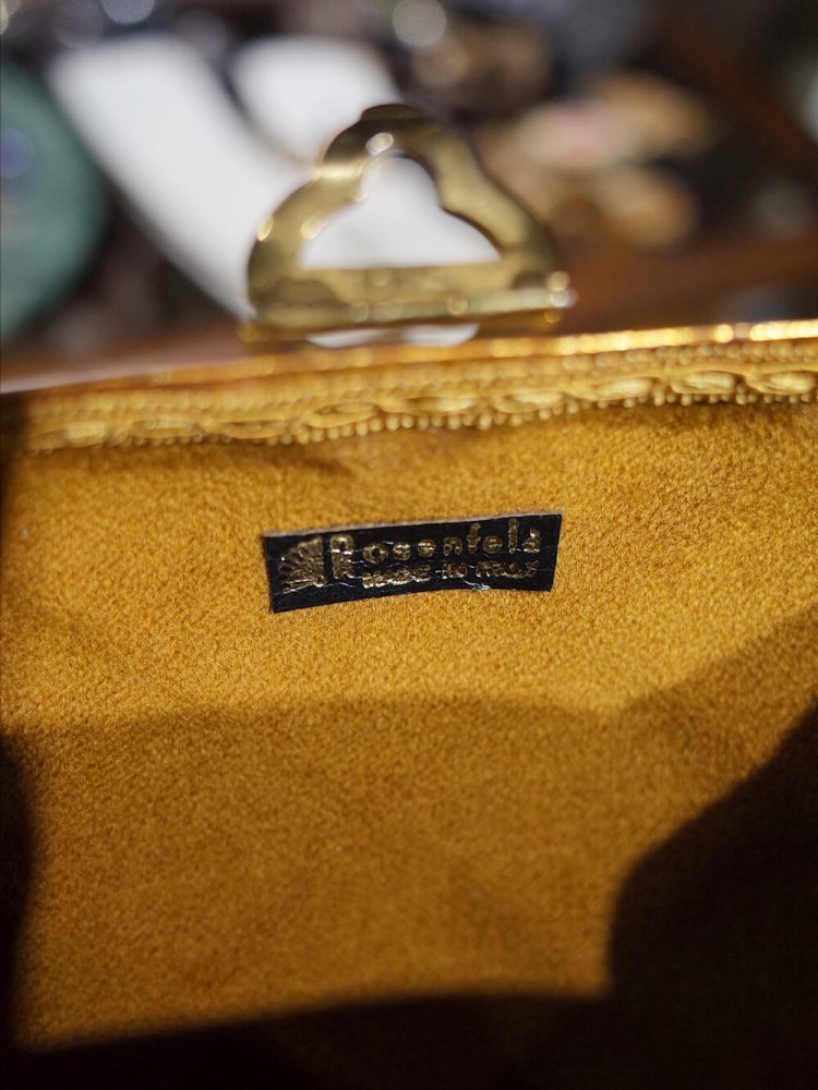 Vintage Gold Metal Tassel Bag