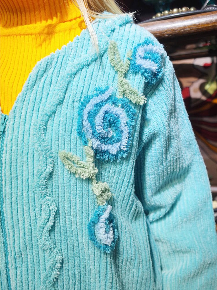 Sky Blue Chenille Dress