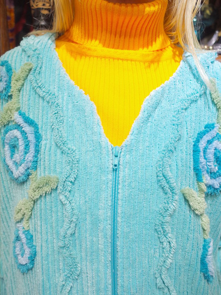 Sky Blue Chenille Dress