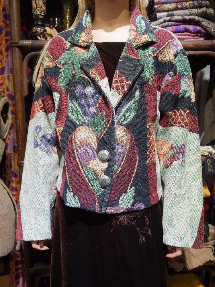 Classical Fruits Gobelin Tapestry Jacket