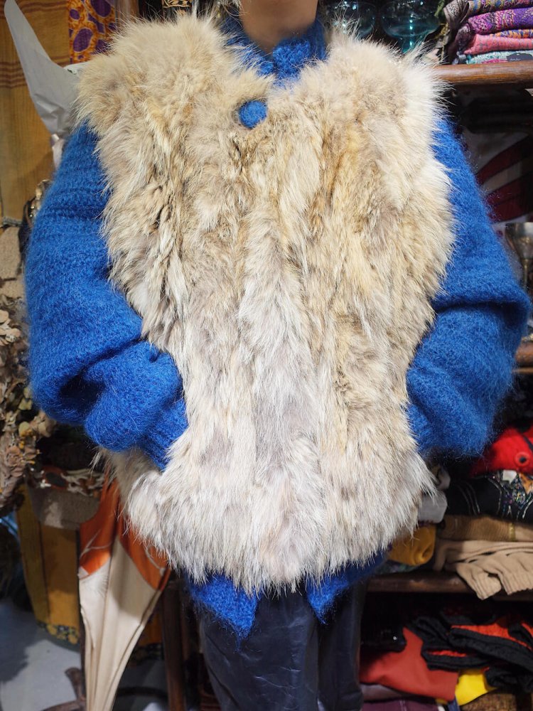 c.1960~70s Fur  Mohair Combination Blouson