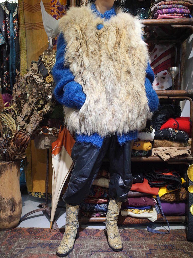 c.1960~70s Fur  Mohair Combination Blouson