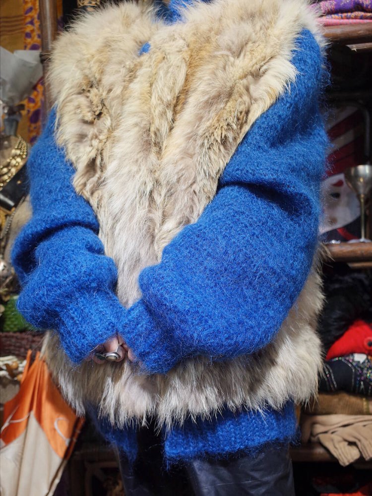 c.1960~70s Fur  Mohair Combination Blouson