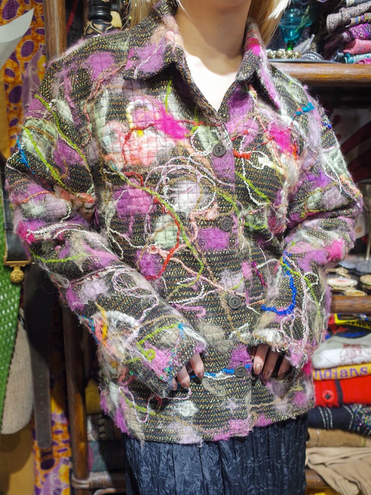 Yarn Knit Embroidery Jacket