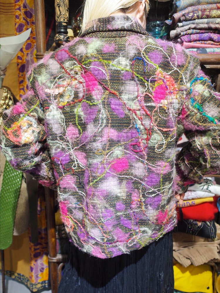 Yarn Knit Embroidery Jacket