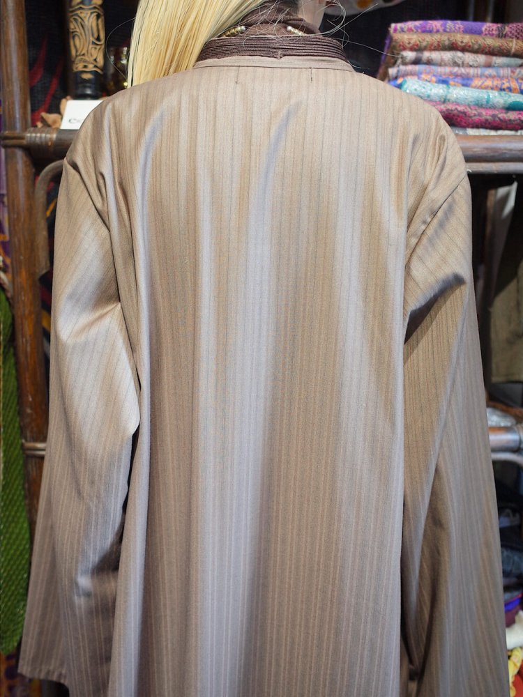 MADE IN EGYPT Embroidery Stripe Kaftan Dress