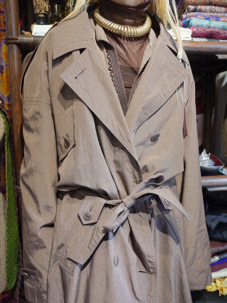 Smoky Bronze Trench Coat