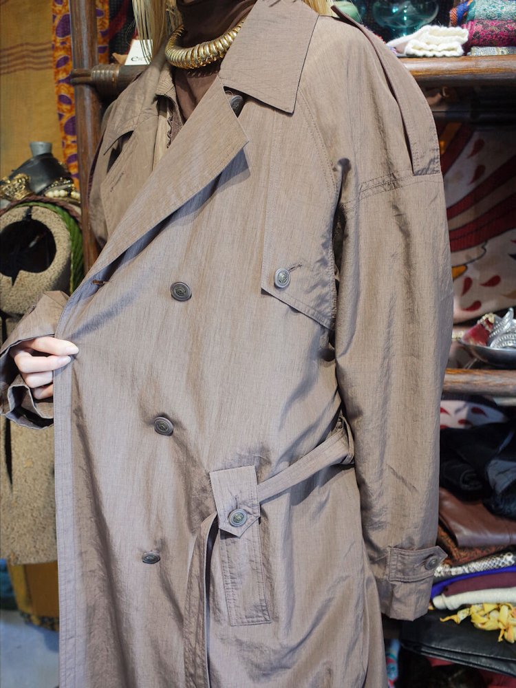 Smoky Bronze Trench Coat