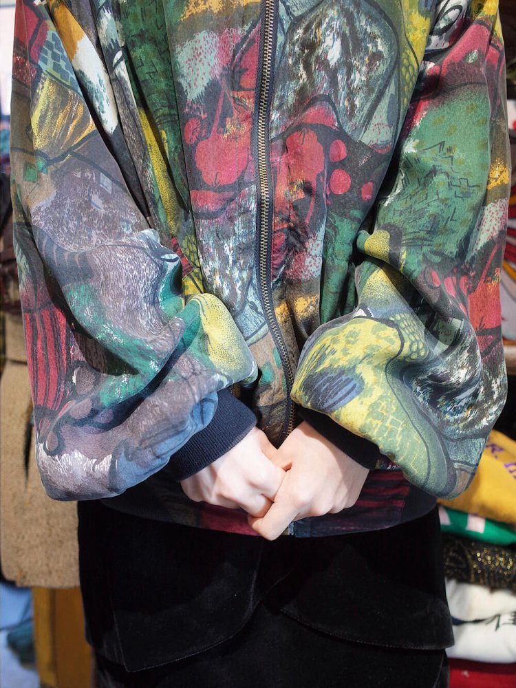 DEAD STOCK / GOOUCH Abstract Art Silk Blouson