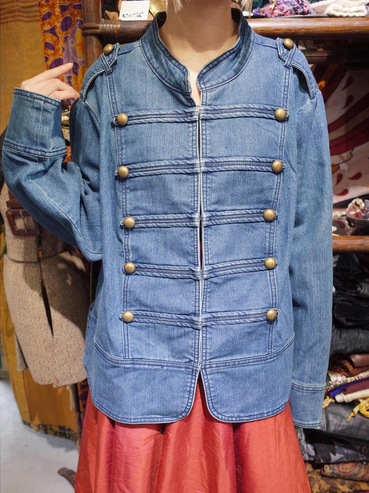 Napoleon Style Big Silhouette Denim Jacket