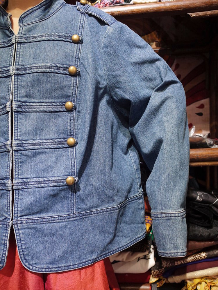 Napoleon Style Big Silhouette Denim Jacket